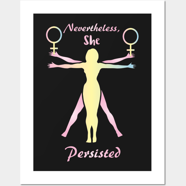 Nevertheless, she persisted Wall Art by faranj